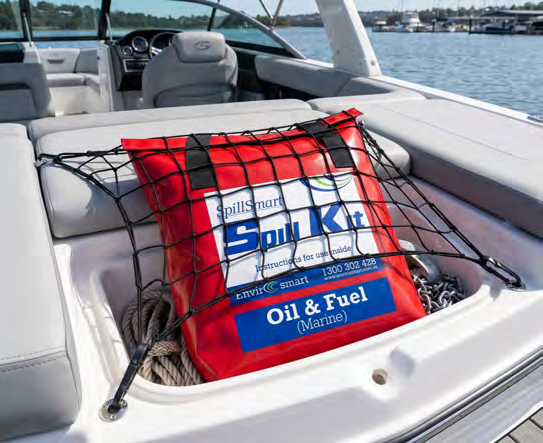 30L Marine Oil & Fuel Spill Kit – Red PVC Carry Bag - Image 2
