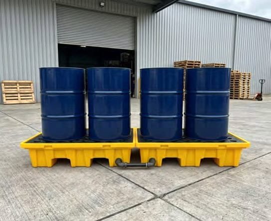 4-Drum-Inline-Pallet-Bund.jpg - Spill Kits Australia Spill Kits Australia