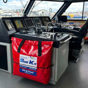 Alternative view of 80L Marine Oil & Fuel Spill Kit – Red PVC Carry Bag
