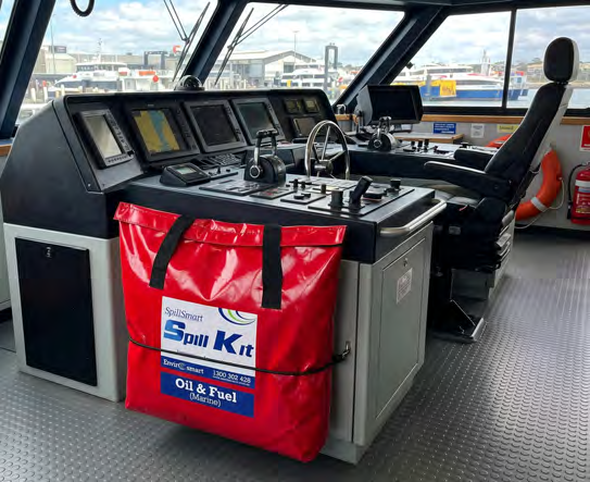 80L Marine Oil & Fuel Spill Kit – Red PVC Carry Bag - Image 2