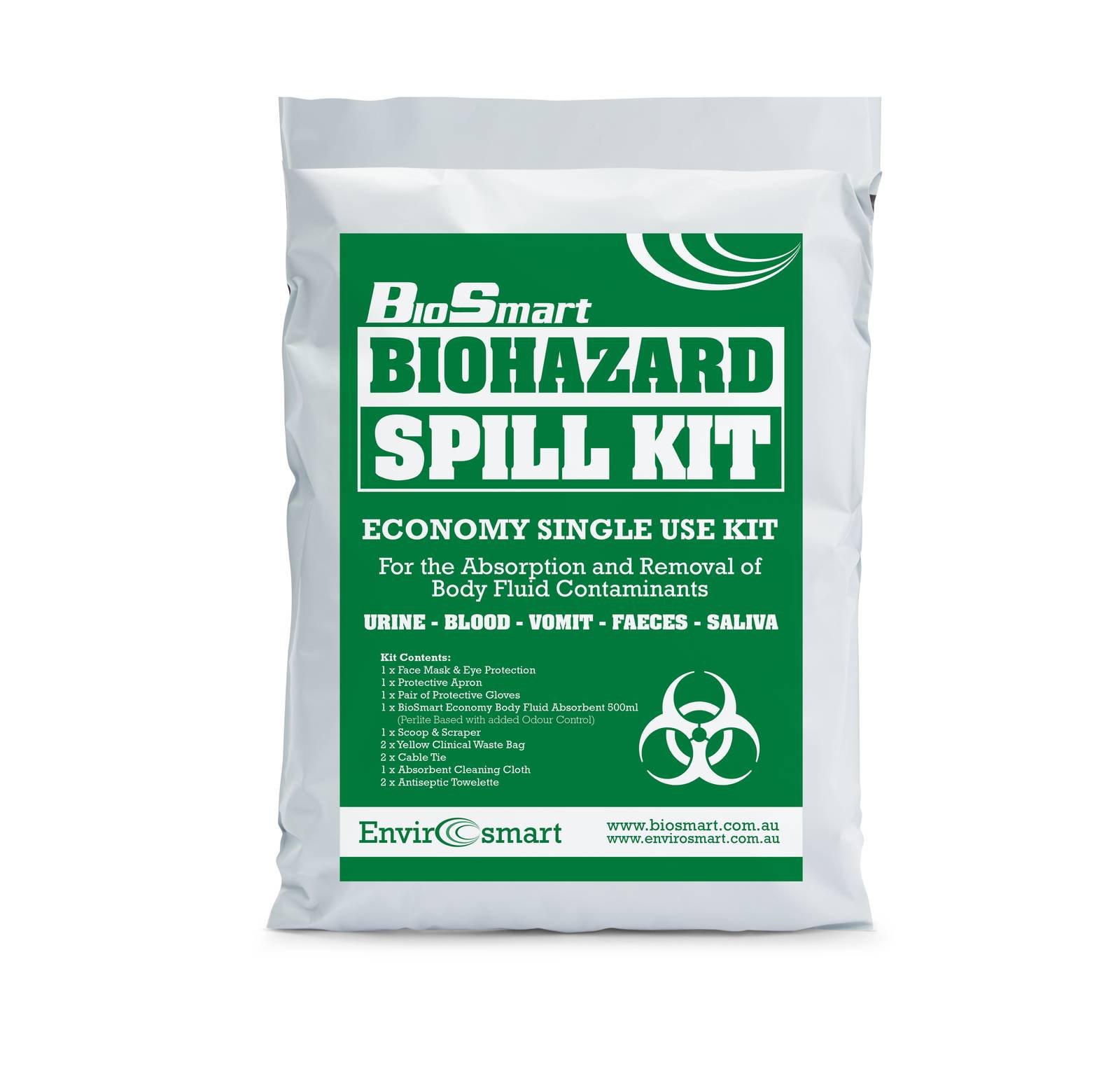 BioHazard & Body Fluid Spill Kit – Disposable Satchel