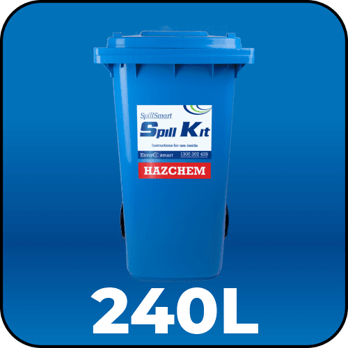 240L Chemical Spill Kit (Hazchem Rated) – Blue Mobile Wheely Bin