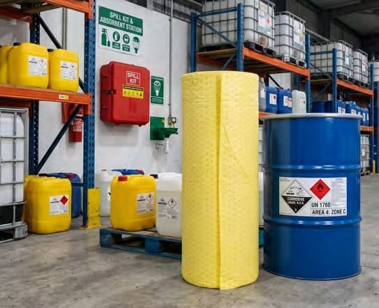 Hazchem Perforated Absorbent Roll