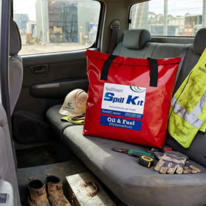 Alternative view of 30L Oil and Fuel Spill Kit – Red PVC Carry Bag