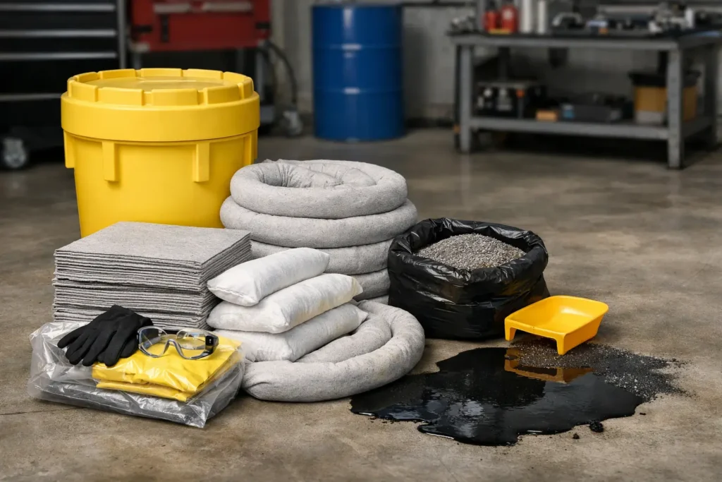 Oil Spill Kit for Workshop Sizing Guide - Spillkits Spillkits