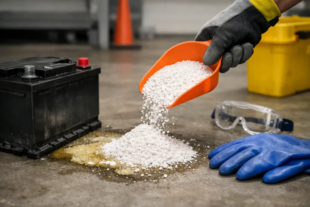 What Absorbs Battery Acid Safely on Site? - Spillkits Spillkits