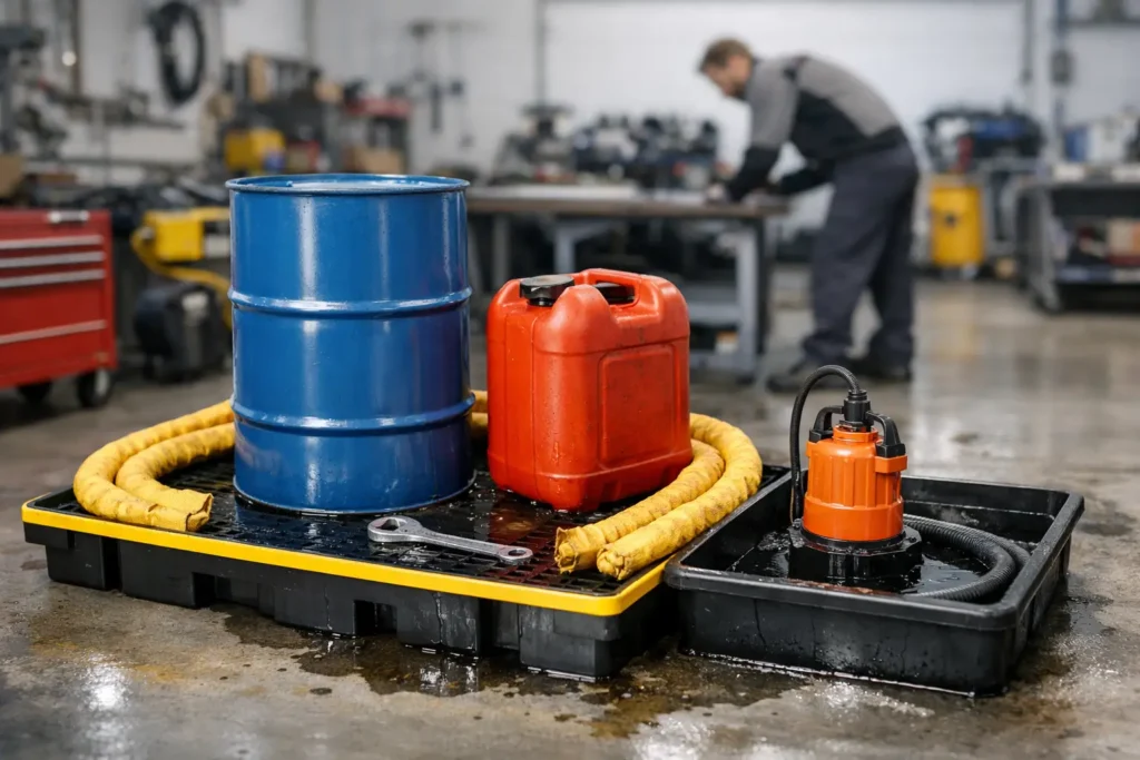 Stop Workshop Leaks With Bunding That Works - Spillkits Spillkits