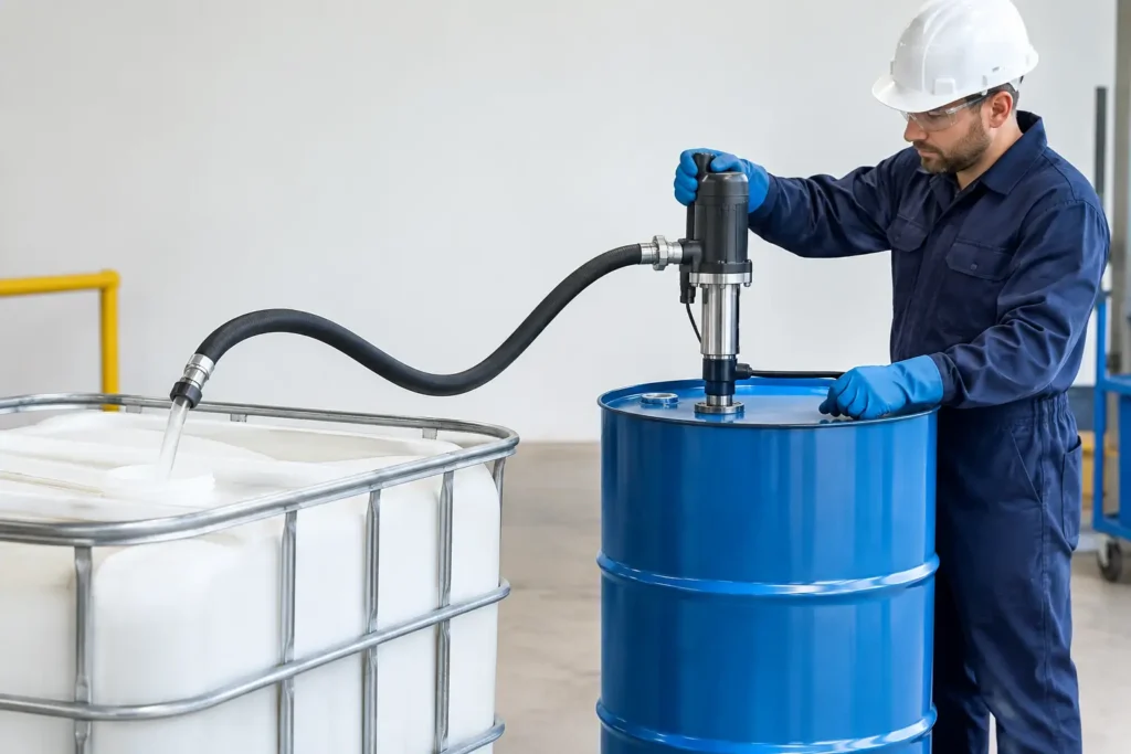 Transfer Pump Setup for Safer Drum Decanting - Spillkits Spillkits