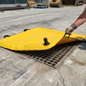 Gel-filled drain cover for spill containment